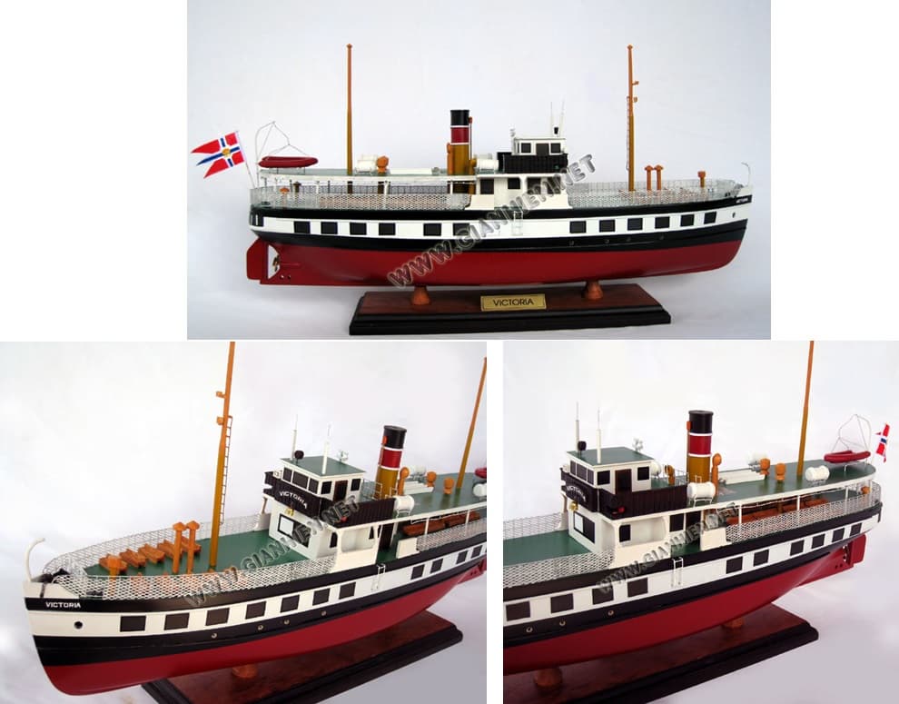 WOODEN VICTORIA MODEL CRUISE SHIPS